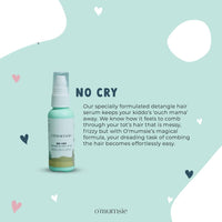 o'mumsie Detangler Hair Serum for Kids | Moisturizes Curly Rough Hair for Frizz Free & Keeps Hair Soft | Enriched With Neroli & Grapeseed Oil - 50 ML