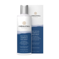 BE SOULFULL 2-In-1 Shampoo & Body Wash with Argan Oil- Head-To-Toe Cleanser for Everyday Use- Sulfate Free Body and Hair Wash- 200ml