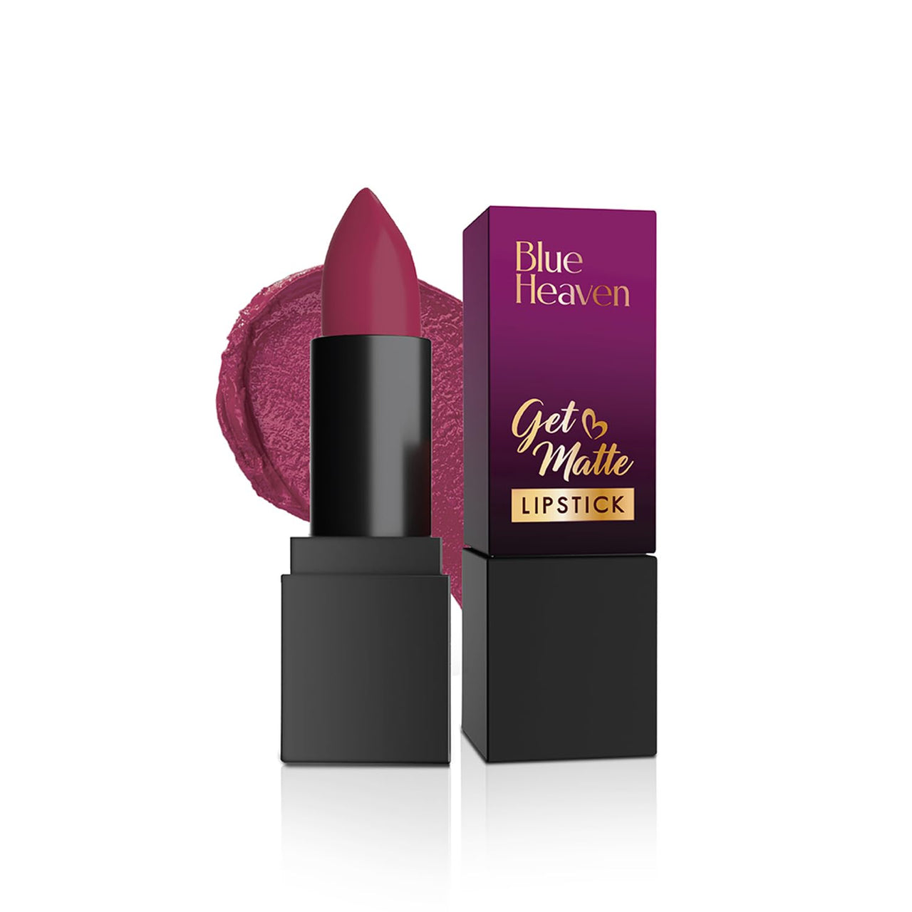 Blue Heaven Get Matte Lipstick | Soft Matte Finish and Lightweight Formula | Intense Pigment | Long-Lasting Lipsticks For Women | 501 | 4GM
