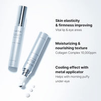 TIRTIR Collagen Eye Cream | Lifting & Firming Under Eye Cream with Peptides and Marine Collagen for Wrinkles | Fine Lines, Puffiness & Dark Circles | 15mL