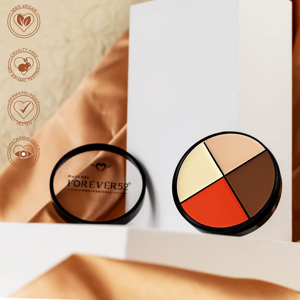 Daily Life Forever52 Matte Finish 4 Color Shades Concealer Kit Multipurpose creamy, lightweight Easy-To-Blend Hydrating Formula For Smooth Long Lasting Natural Finish Perfect Look AC006
