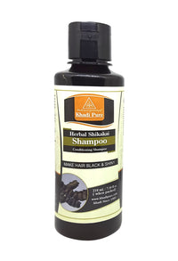 Khadi Pure Herbal Shikakai Shampoo/Hair Cleanser, 210 ml,Black,KPSHKAISHX1