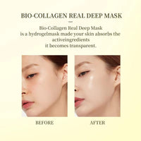QERINKLE Pack Of 2 Bio-Collagen Overnight Face Mask|Korean Glass Skin Hydrogel Mask For Deep Hydration, Pigmentation, Anti-Aging & Pore Minimizing|Hyaluronic Acid, Niacinamide, Vitamin E & Centella