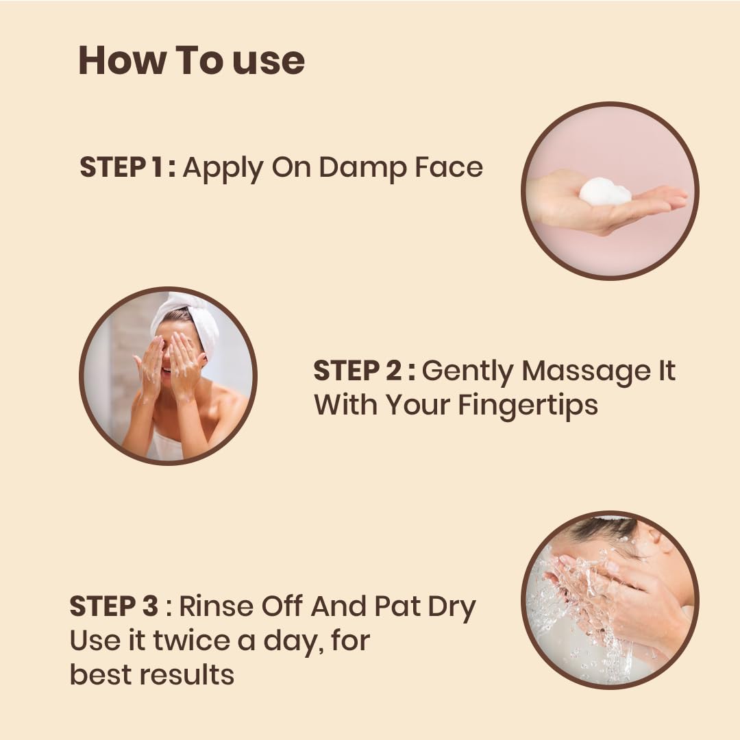 Spring H2O Rice Water Face Wash | Double Action Formula For Skin Brightening & Pores Minimizing | Deep Cleansing & Purifying Gel | Suitable For All Skin Types | 100ml (Pack Of 2)