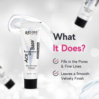 Recode Ace of Base Mattifying Primer for Face Makeup 10ml | Applicable on Oily & Dry Skin | Blurs Fine Lines, Wrinkles & Pores