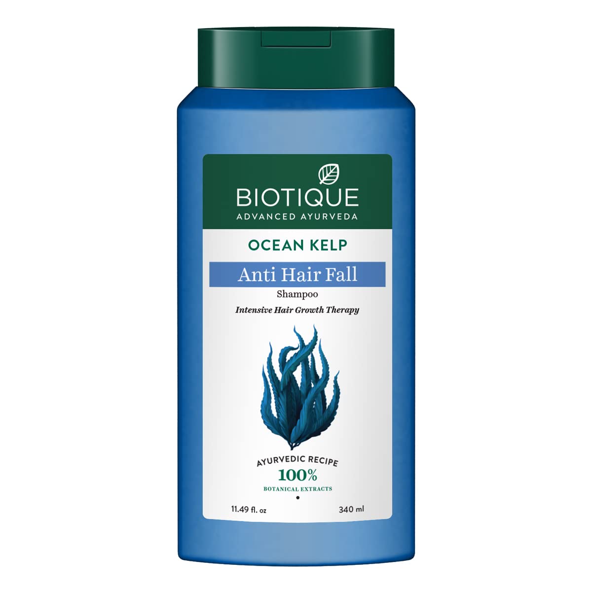 Biotique Bio Kelp Protein Shampoo for Falling Hair Intensive Hair Regrowth Treatment, 340ml & Biotique Tea Tree Skin Clearing Normal to Oily Skin Face Wash, 150 ml