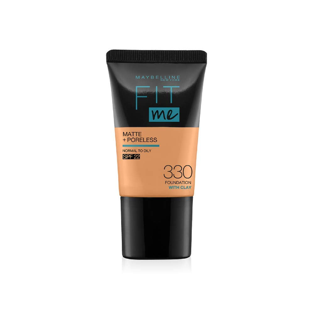 Maybelline New York Instant Age Rewind Concealer, Caramel, 6Ml And New York Fit Me Matte+Poreless Liquid Foundation Medium Coverage For Oily Skin Tube, 330 Toffee, 18Ml, Pack Of 1