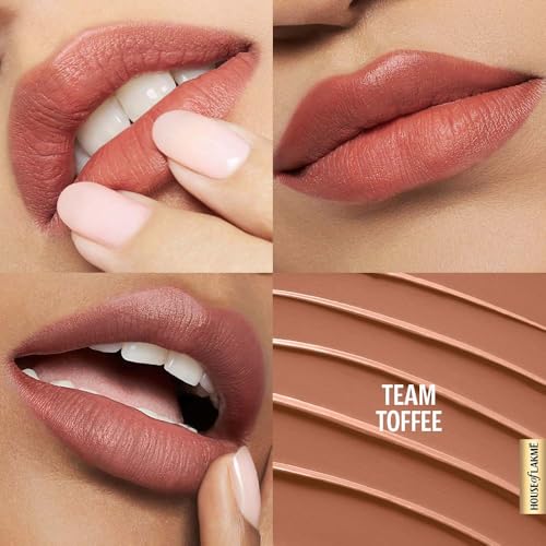 Lakmé 9to5 Lipstick, Hya Matte, with Hyaluronic Acid for hydrated lips, Team Toffee 3.6gm