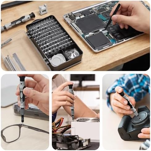Precision Screwdriver Set, 115 - in - 1 Electronics Repair Tool Kit for Computer, Laptop, Phone, Watch, Game Console, Electronic,PC Repair Tool Kit