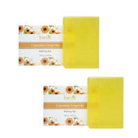 Barva Pure Glycerin Soap Contains Natural ingredients to Pamper your Skin, Luxurious Bathing Soaps for all Skin Types. (Calendula Gingerlily Bathing Bar Pack of 2)