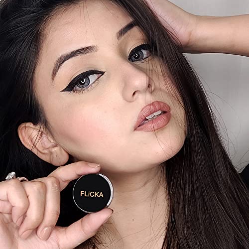 FLiCKA FLiCKA - Draw N Dance Gel Eyeliner| Smudge Proof & Water-Resistant |Easy Dip & Stroke|Lasts Upto 16Hrs l Matte Eyeliner For Women, 5g