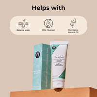 Fix My Curls Cleansing Shampoo for Curly Hair & Wavy Hair| Enriched with Apple Cider Vinegar, Tea Tree & Rosemary Oil| Anti-Frizz, Anti-Itch | pH Balanced, Paraben-Free, Silicone-Free & Sulfate-Free 250ml