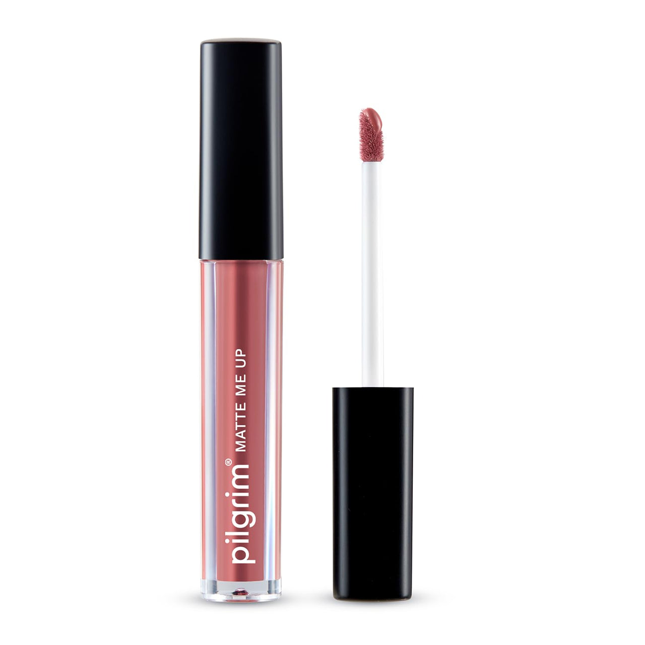 Pilgrim Liquid Matte Lipstick - Pink Cuff | Lipstick for Women with Hyaluronic Acid & Spanish Squalane | Transferproof, Long Lasting & Non Drying with Hydrating Ingredients 3gms