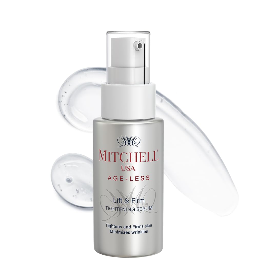 Mitchell USA Lift & Firm Instant Face Tightening and Anti Aging Serum | Targets wrinkles | Helps lift and tighten skin | With Lotus Seed Extract, Hazel Liquid Extract & Vitamin E | For all skin types | 30ml