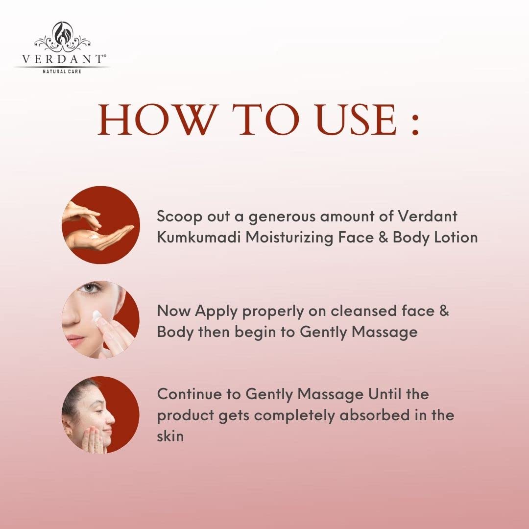 Verdant Natural Care Moisturizing Body Lotion with SPF 20 | With Kumkumadi & Licorice Extract – No Parabens, Silicones – For All Skin Types - 200 ml