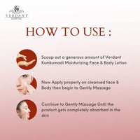 Verdant Natural Care Moisturizing Body Lotion with SPF 20 | With Kumkumadi & Licorice Extract – No Parabens, Silicones – For All Skin Types - 200 ml