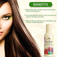 moha: Herbal Hair Serum for Strong, Tangle Free & Frizz-Free Hair Unisex serum with Hibiscus Flaxseed Water lily - 30 ml(Pack of 1)