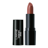 LAKMÉ Cushion Matte Lipstick & LAKMÉ Eyeconic Insta Cool Kajal, Black & Cushion Matte, Waterproof, Non Drying, Creamy Bullet Lipstick Inflused With French Rose Oil Extracts, Brown Sugar, 4.5 g