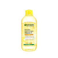 Garnier Vitamin C Micellar Cleansing Water - Anti Pollution Gentle Cleanser For Bright Skin, Dermatologically Tested, Vegan, Suitable For Dull Skin, For Men & Women, Remove 100% Dirt, Pollution, 400ml