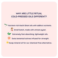 Little Rituals SWEET ALMOND (BADAM OIL) Baby Massage Oil and Hair oil, Cold Pressed and Certified ORGANIC with SWISS Plant Actives. Dermatologist Tested by Pediatrics, Mild & Gentle & Safe (200 ML)