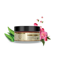 Khadi Natural Rose and Aloevera Face Massage Gel, 100g| Controls hyperpigmentation and tanning|Deeply hydrates and cools skin|Suitable for All Types of Skin