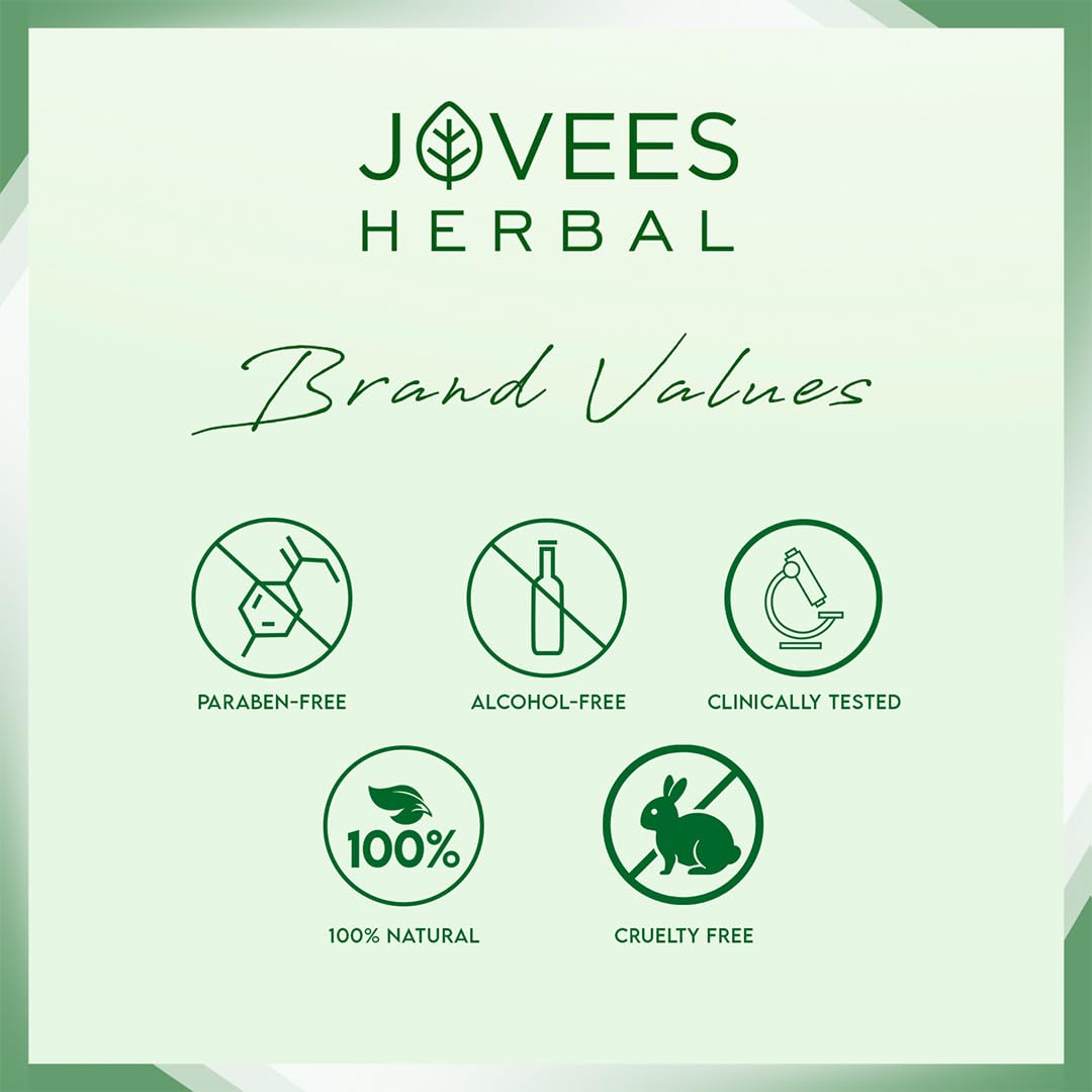 Jovees Herbal Aloe Vera Moisturising Lotion |With Sandal And Peach Extract |Nousishes, Heals and Hydrates Skin | For Oily And Sensitive Skin | Alcohol And Paraben Free |, 200ml
