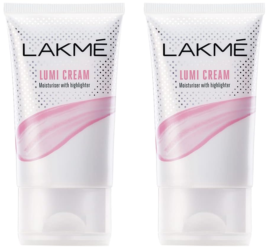 Lakmé Lumi Cream,Moisturizer with highlighter, Enriched with Niacinamide for all skin type,30 gm (Pack of 2)
