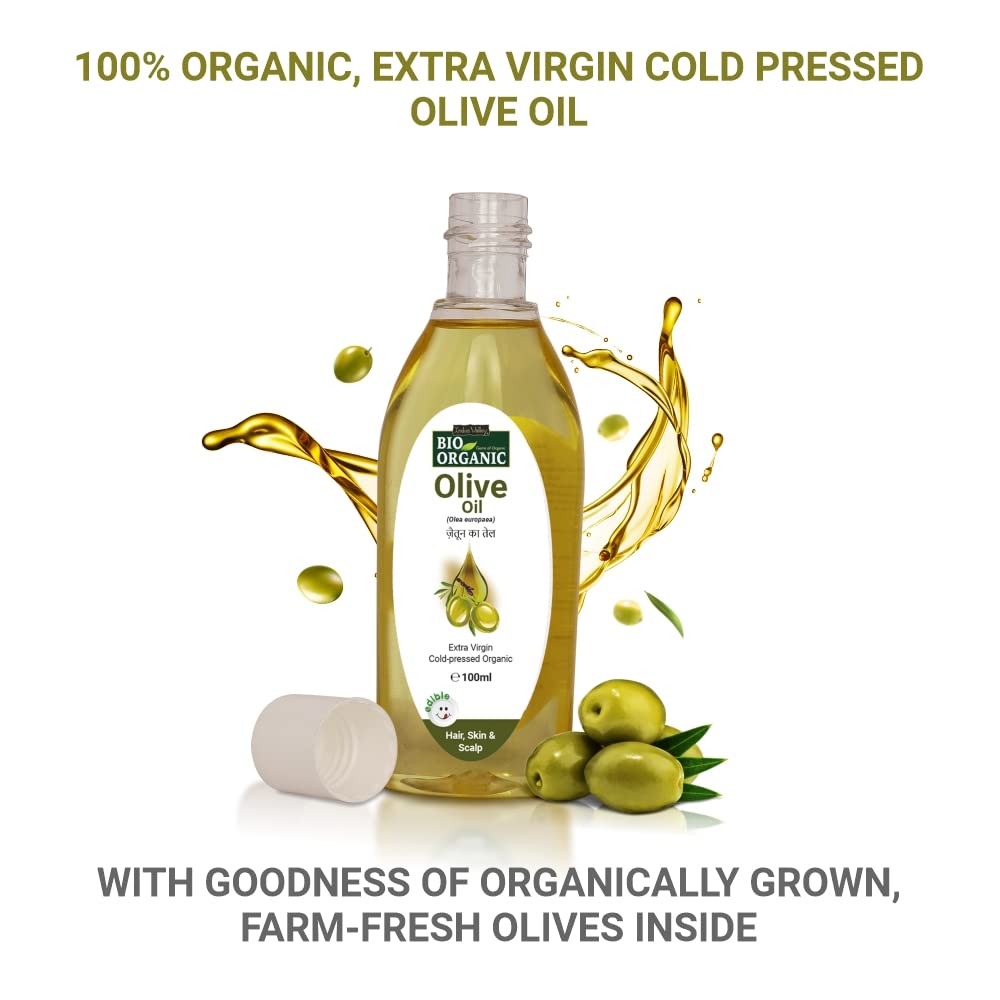 INDUS VALLEY Hibiscus Powder | Hibiscus rosa-sinensis - 100% Organic, Pure and Natural For Hair & Skin With Extra Virgin Olive Oil, Massage Oil (100g+100ml)