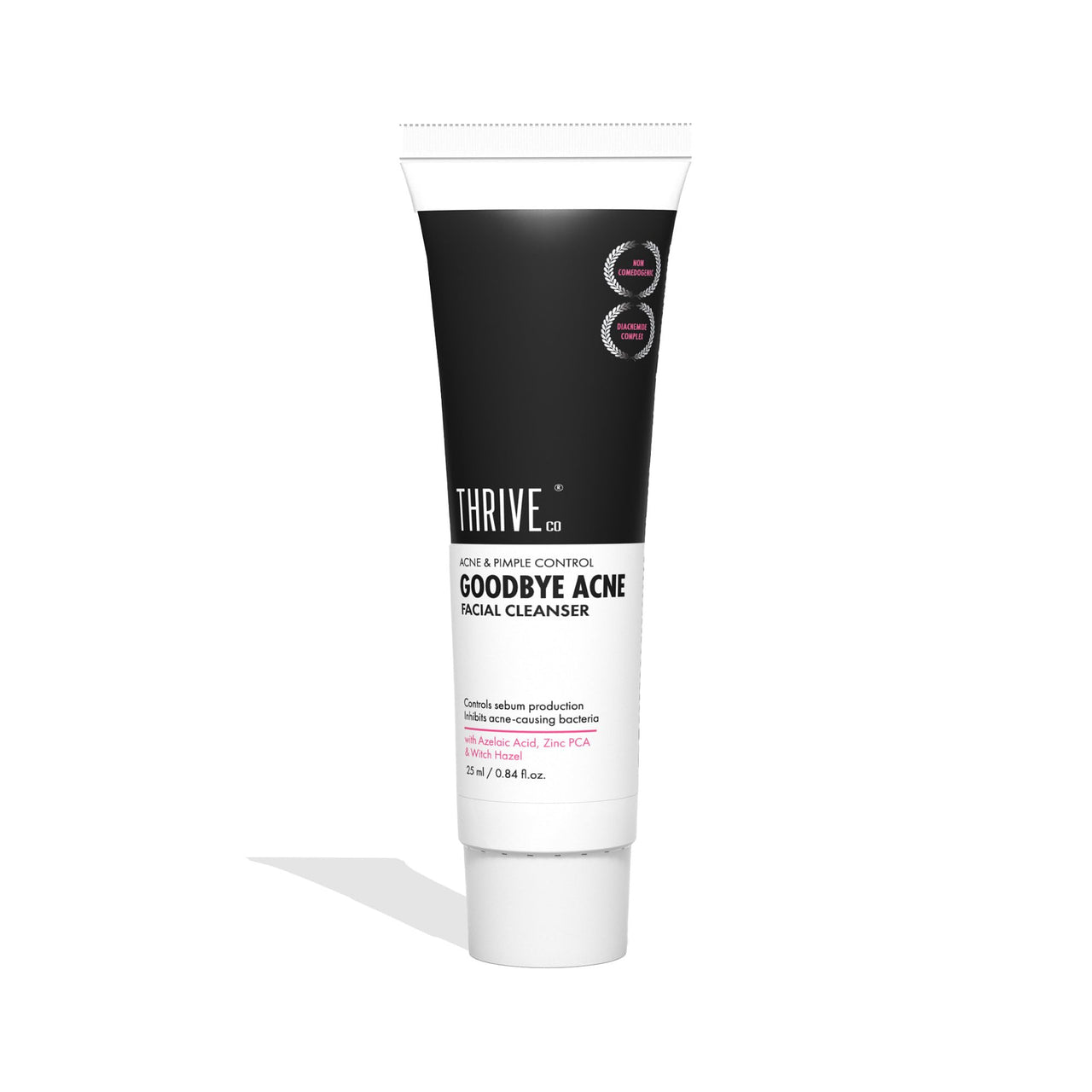 ThriveCo Goodbye AcneTM Face Wash (25 ml) + Face serum For Pimples(10 ml) | Reduces Acne-Causing Bacteria & Sebum Production | Oil-Free Anti-Acne Serum with Diacnemide| Men & Women