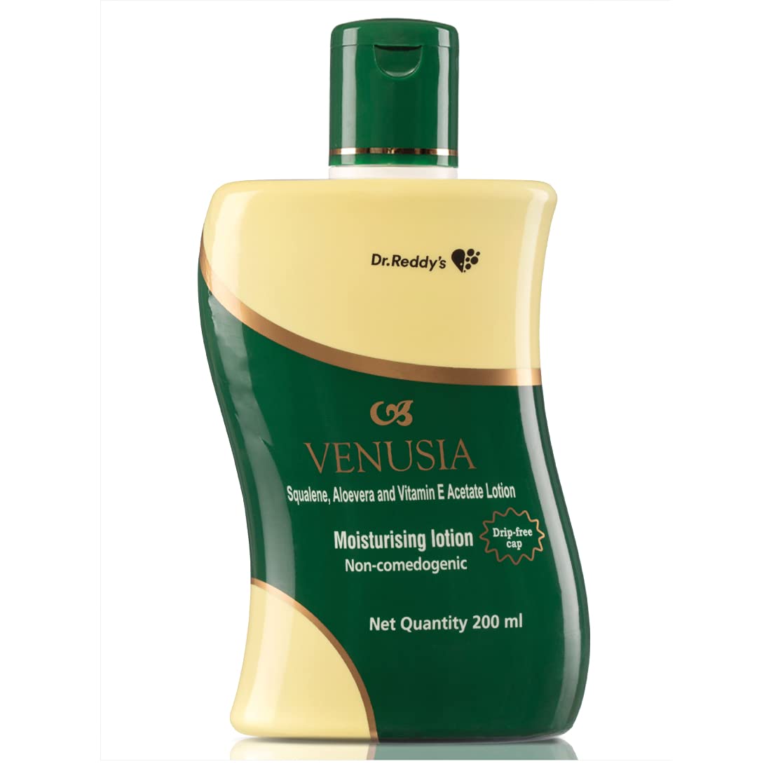 Venusia Dr Reddy's I Moisturizing Lotion I Enriched With Vitamin E, Aloe Vera & Squalene I Daily Face And Body Lotion I Soothing Itch Relief, Non-Greasy, 200Ml
