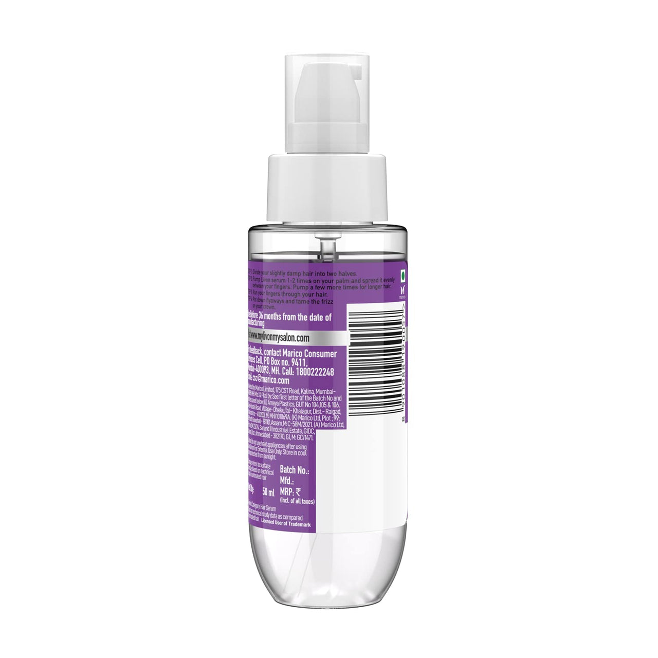 Livon Serum for Women & Men |For Dry & Rough Hair for 24 Hour Frizz-free Smoothness |With Argan Oil & Vitamin E |50 ml