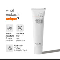 Minimalist UV Protection Invisible Sunscreen SPF 40 PA+++ for Oily Skin | | Ultra Light Sunscreen Gel with Matte Finish | Clinically Tested in USA (In-Vivo) | No White Cast | Sweat Resistant, Water Resistant | For Women & Men | 50 gm