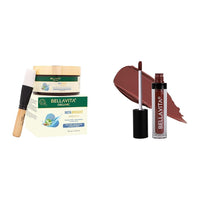 Bella Vita Organic INSTABRIGHT Face Pack for DeTan Glowing Skin Kiss-Proof 4.5 ml 18-hr Stay Waterproof Intense Moisturisation Mocha Madness
