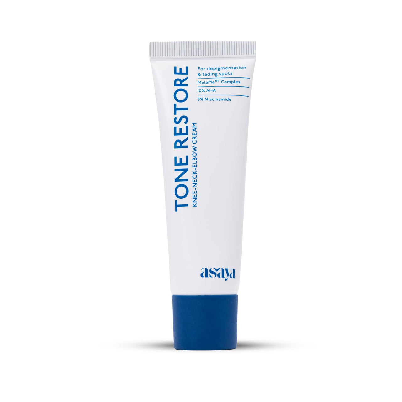 ASAYA Tone Restore Cream for Dark Knees, Elbows & Neck | Depigmenting Cream with MelaMe™ Complex, Kojic Acid, AHAs & Urea | Brightening & Smoothing | Evens skin tone | Smooths rough, textured skin | For Men & Women | 50 gm