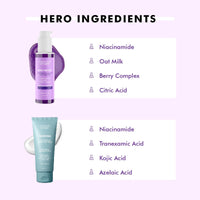 Conscious Chemist® Berry Bright Pore Refining Brightening Face Wash & Pigmentation Corrector Lightweight Gel Cream | Flawless Complexion Combo For Pore Management & Dark Spot Removal | Pack of 2