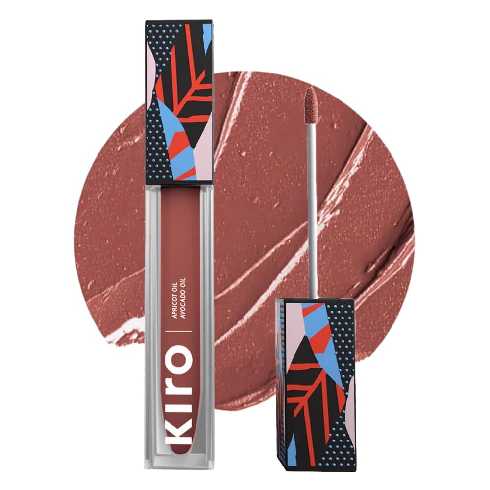 Kiro Non-Stop Airy Matte Liquid Lipstick - Cinnamon Nude (Brown Pink), 5ml | Super-Pigmented, Long-Lasting, hydrating | Waterproof, Smudge-Proof, Lightweight | Infused with Avocado & Apricot Oil