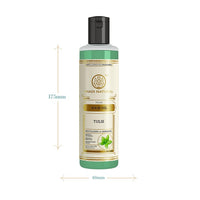 Khadi Natural Tulsi Herbal Hair Oil|Hair Oil For Hair Fall |Non-Sticky Hair Oil For Dry Scalp| Suitable For All Hair Types| 210 ml