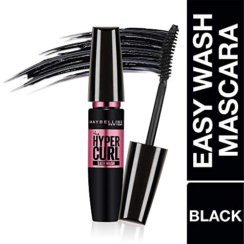 Maybelline New York Hypercurl Mascara, Curls Lashes, Highly Pigmented Colour, Long-lasting, Washable, Black 9.2ml (Pack of 2)