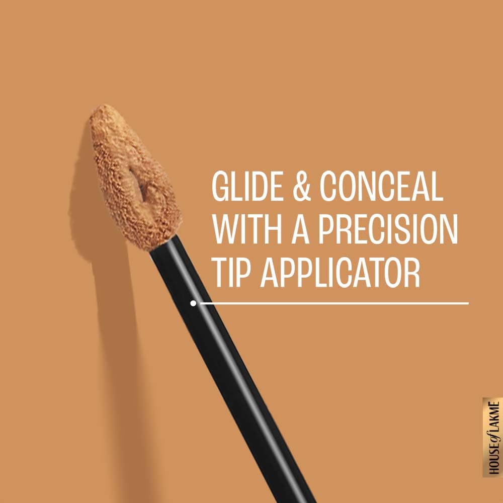 Lakmé Absolute Mattereal Mousse Concealer 04 Caramel, 9G, Full, Acne Prone