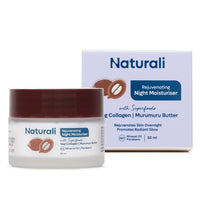 Naturali Rejuvenating Night Moisturiser | With Superfoods Veg Collagen & Murumuru Butter | Rejuvenates Skin Overnight | Promotes Radiant Glow | Paraben-free | For All Skin Types | Best Night Moisturiser | 50ml