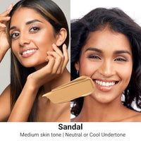 brwn. pro melanin care Hd Perfecting Concealer Cream For Face Makeup|For All Indian Skin Tones|Lightweight,Full Coverage,Waterproof Matte Finish|Dark Circles And Blemishes Eraser|06 Sandal