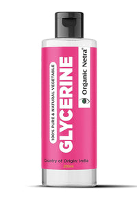 Organic Netra Glycerine for Face |100% Pure & Natural Glycerine Liquid for Face, Beauty and Skin Care | Pure & Unscented Glycerine | Suitable for All Skin Type - 200ml (Pack of 1)