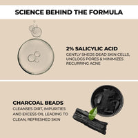 TYC - TRUST YOUR CHOICE Charcoal Body Wash For Exfoliating And Skin Brightening With 2% Salicylic Acid And Charcoal Beads,Vegan - 250 Ml (Pack Of 1)
