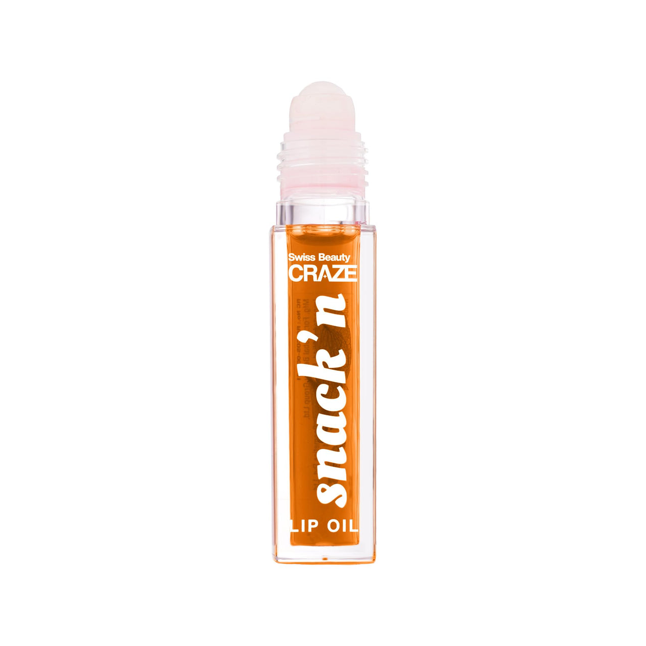 Swiss Beauty CRAZE Snack'n Nourishing Lip Oil | With Vitamin E and Hyaluronic acid | Gives Glass -Like shine | Shade- Pumpkin Pie, 4.5ml