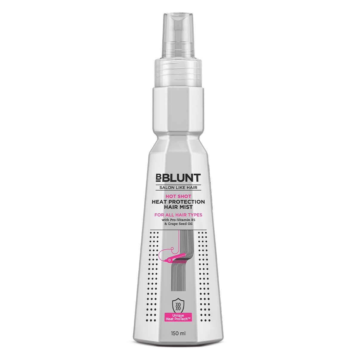 BBlunt Hot Shot Heat Protection Mist 150ml | Anti-Dandruff Shampoo For a Clear & Healthy Scalp 300 ml
