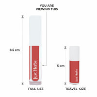 Just Herbs Ayurvedic Creamy Matte Long Lasting Liquid Lipstick, Lightweight & Hydrating Lip Colour with Liquorice & Sweet Almond Oil - Berry Nude