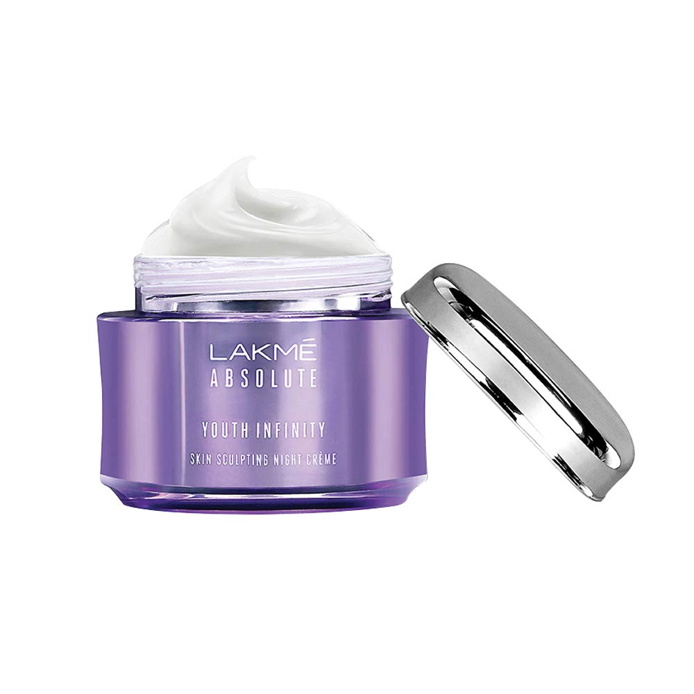 Lakmé Absolute Perfect Radiance Skin Brightening Light Crème (Cream) With Sunscreen, 50 G & Youth Infinity Skin Sculpting Night Creme, 50G