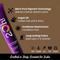 2.Oh! Italian- Toffee Brown Hair Color For Women & Men | Ammonia-Free DIY Semi Permanent Hair Color | Enriched with Argan Oil | Lasts upto 4-5 Washes (Pack of 2)