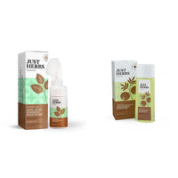 Just Herbs Anti Acne Foaming Face Wash Men Women With Tea Tree and Mint for Oil Control, Glowing Skin Brush - 100ml & Just Herbs Skin-Rejuvenating Ayurvedic Face Wash Cleanser - 100 ML Combo