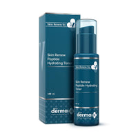 The Derma Co. X Dr.V Skin Renew Peptide Hydrating Toner With Hyaluronic Acid - 100 Ml, 1% Salicylic Acid, Unclogs Pores, Alcohol-Free